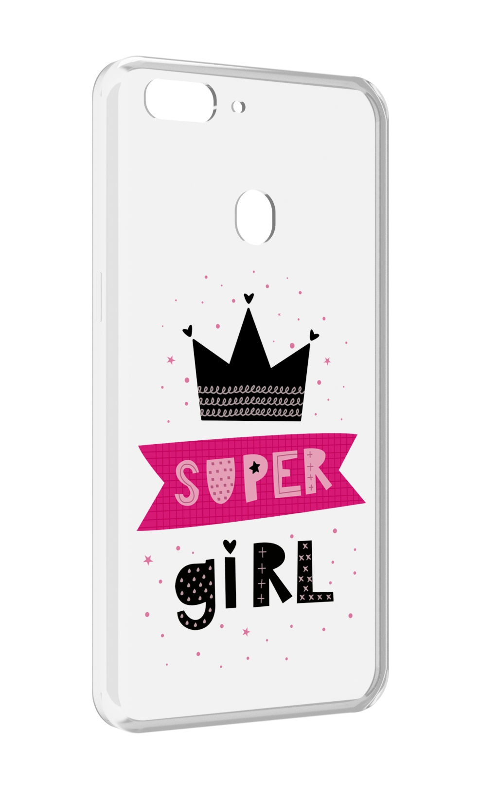 

Чехол MyPads супер-девчонка женский для Oppo Realme 2, Прозрачный, Tocco