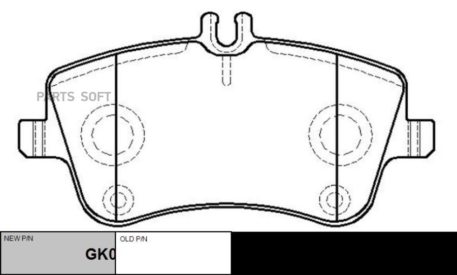 

Тормозные колодки Ctr GK0037