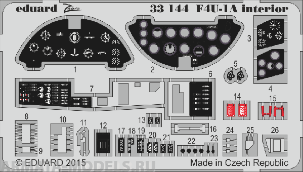 

33144ED F4U-1A Interior 1/32