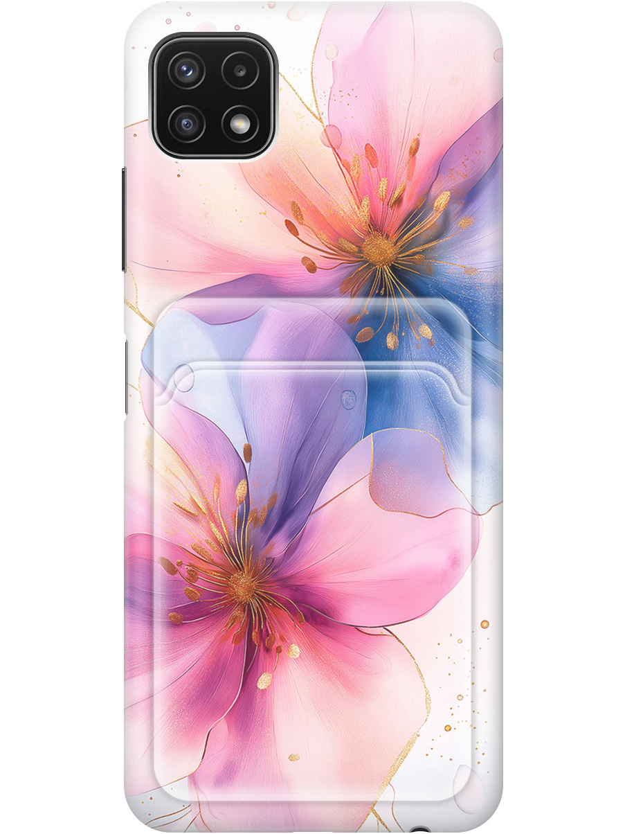 

Силиконовый чехол на Samsung Galaxy A22s 5G с принтом с карманом для карты 818635, Белый;синий;прозрачный;розовый, 734082023