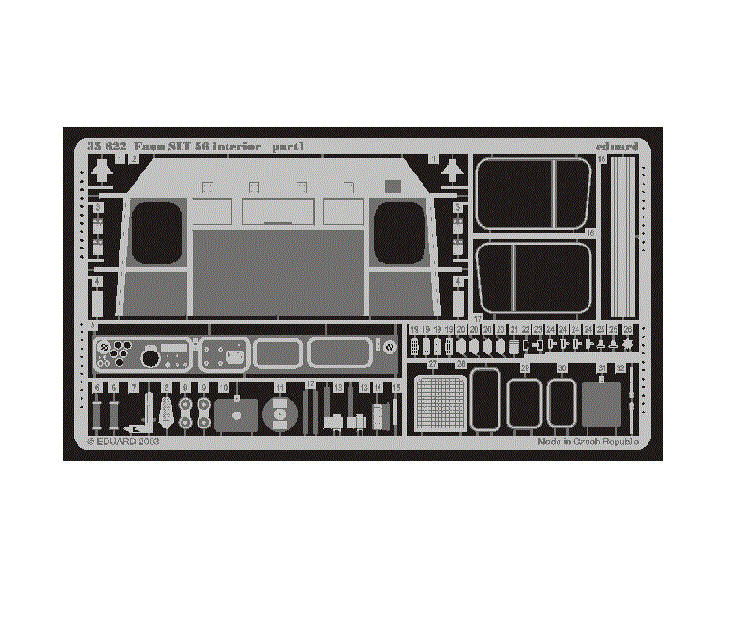 

35622ED Faun SLT 56 interior for kit Trumpeter 1/35, Однотонный