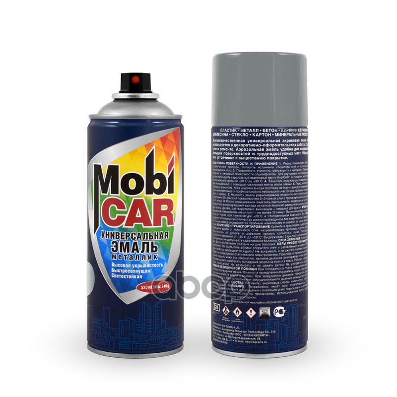 

Краска Аэрозольная Хром Mobicar 520 Мл Mobicar 0506-06 Mc