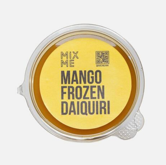 

Смесь для коктейлей MixMe Mango Frozen Daiquiri, фруктовая, замороженная, 80 г