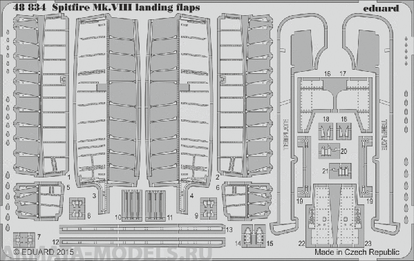 

48834ED Spitfire Mk.VIII Landing Flaps 1/48
