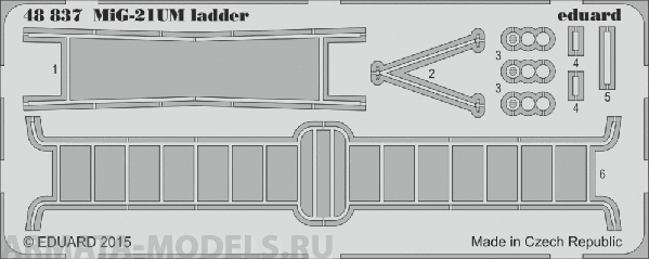 

48837ED MiG-21UM ladder, Однотонный