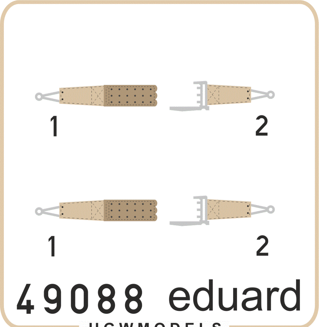 

49088ED Комплект фототравления Seatbelts RFC WWI SUPERFABRIC, Цветной