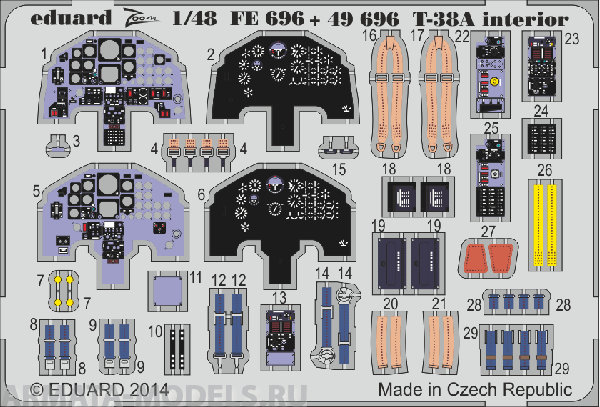 

49696ED T-38A SA 1/48, Цветной