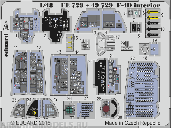 

49729ED F-4D interior S.A. 1/48, Цветной