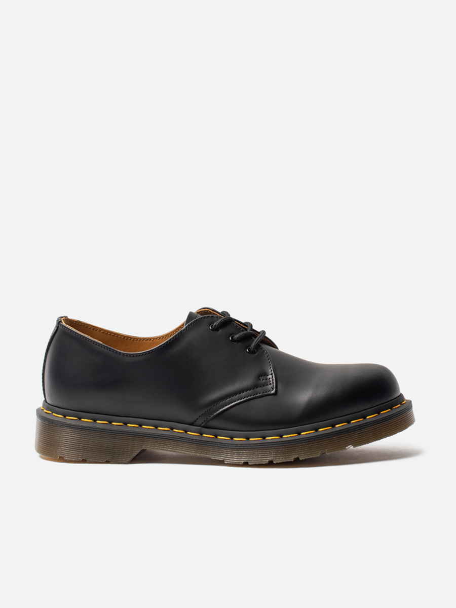 

Полуботинки женские Dr. Martens 1461 Yellow Stitch Smooth черные 37 EU, 1461 Yellow Stitch Smooth