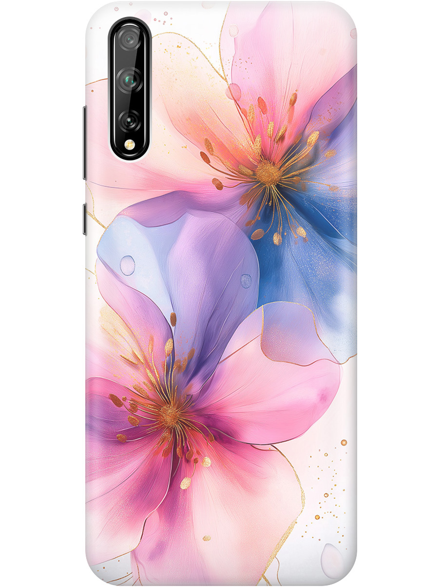 

Силиконовый чехол на Honor 30i, Huawei Y8P с принтом "Магические цветочки", Прозрачный;белый;розовый;синий, 723101123