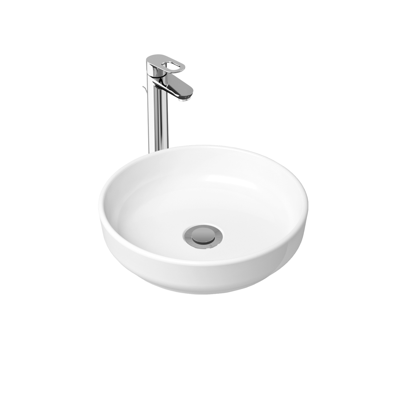 фото Комплект 2 в 1 lavinia boho bathroom sink slim 21510230, накладная раковина 40 см