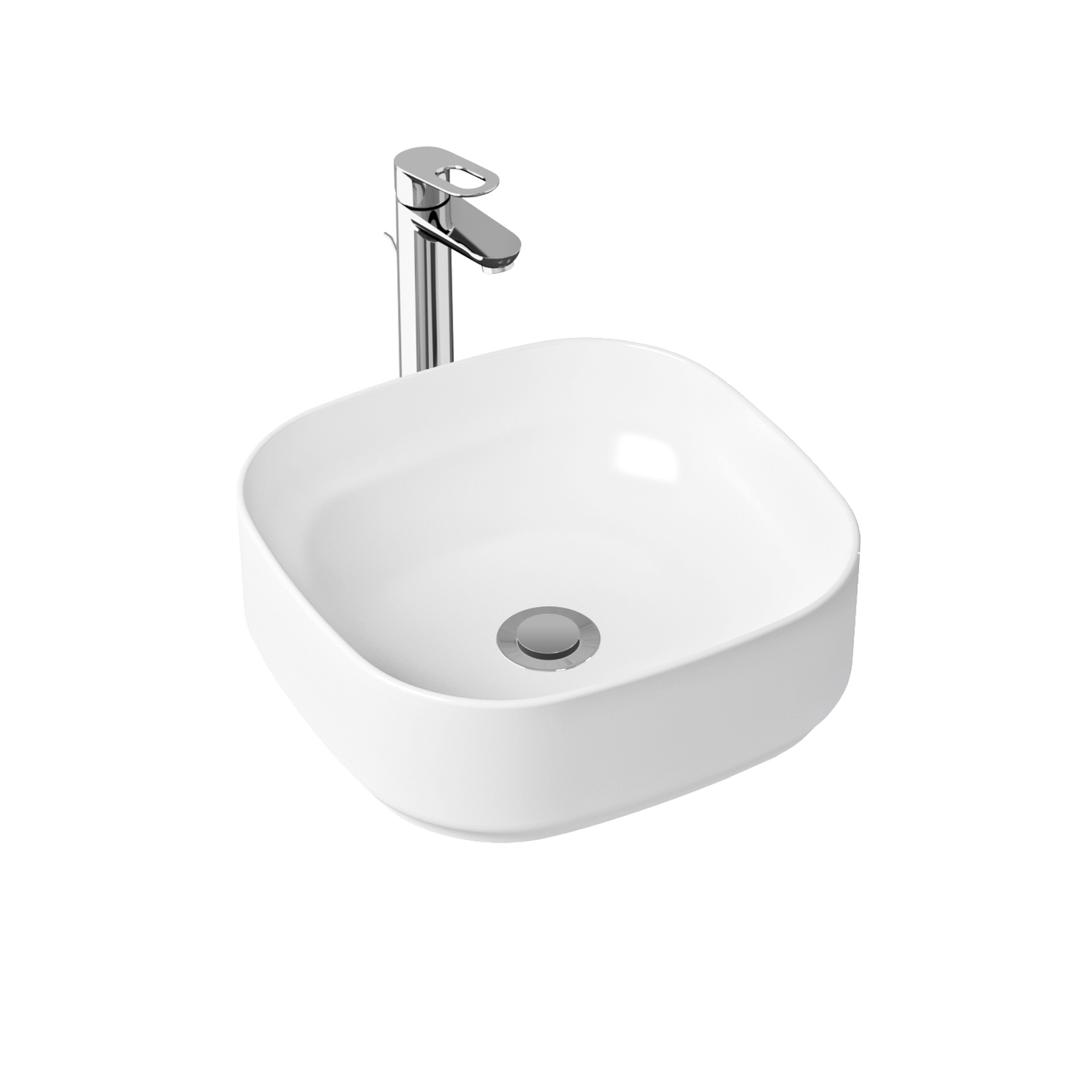 фото Комплект 2 в 1 lavinia boho bathroom sink slim 21510235, накладная раковина 40 см