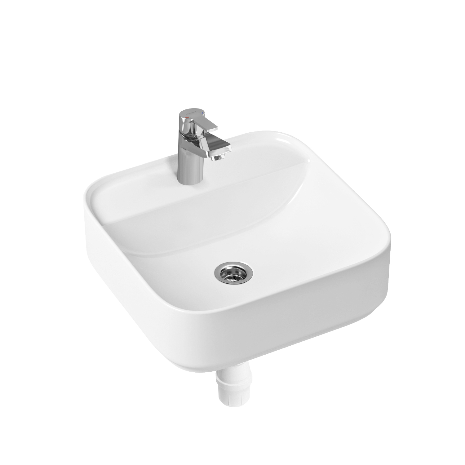 

Комплект 3 в 1 Lavinia Boho Bathroom Sink Slim 21510240, накладная раковина 42 см