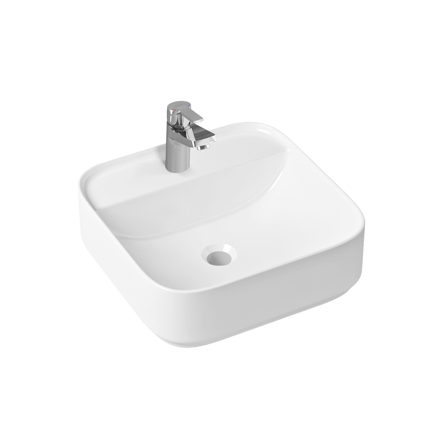 фото Комплект 2 в 1 lavinia boho bathroom sink slim 21510241, накладная раковина 42 см