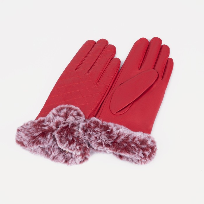 

Перчатки женские NoBrand 7529543 красные, р. 7.5, Красный, 7529543