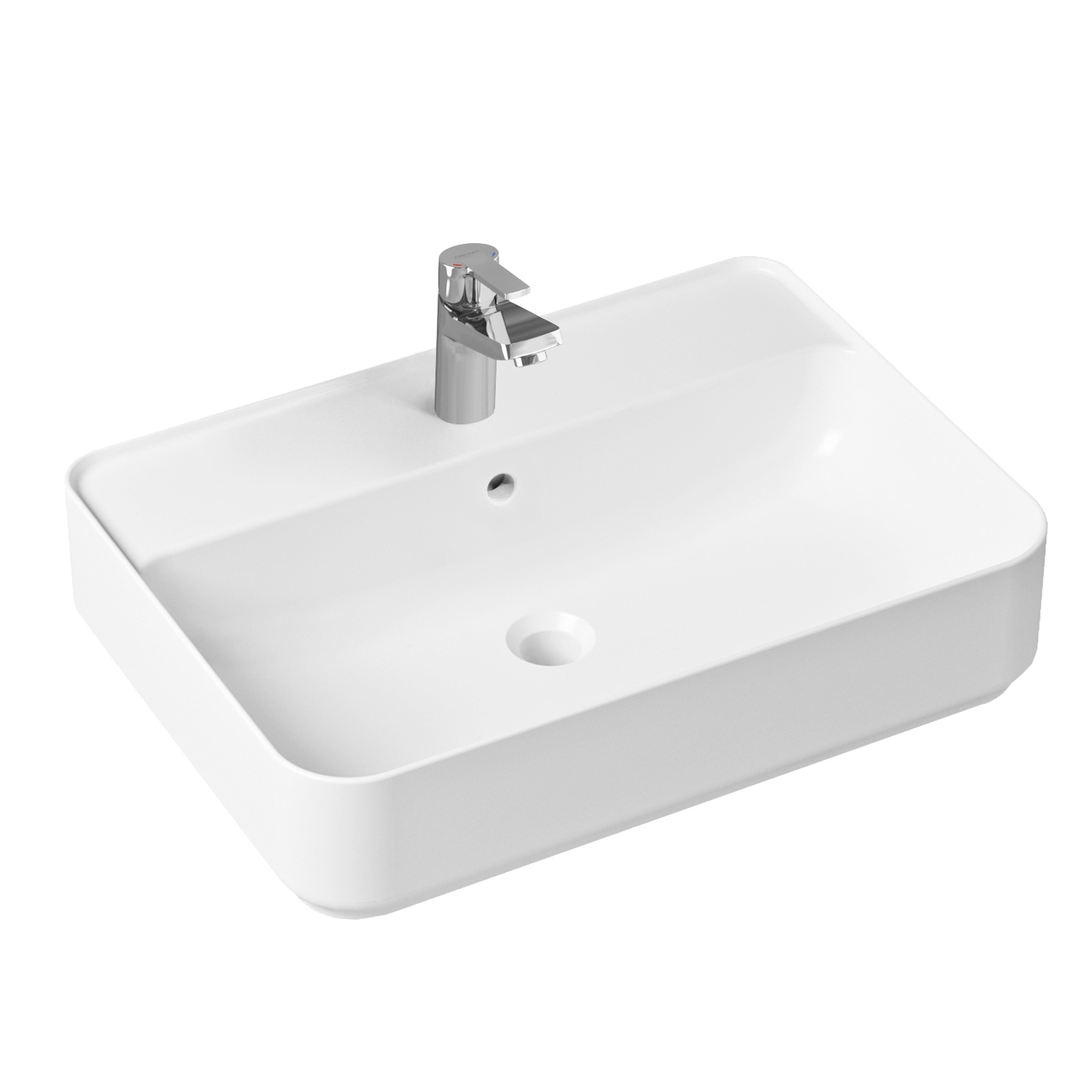 фото Комплект 2 в 1 lavinia boho bathroom sink slim 21510247, накладная раковина 60 см