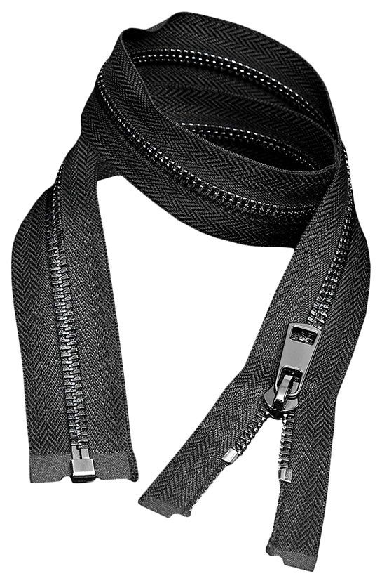 Молния MaxZipper мет. Титан №5 черный никель 70см цв.F322 черный уп.10 шт