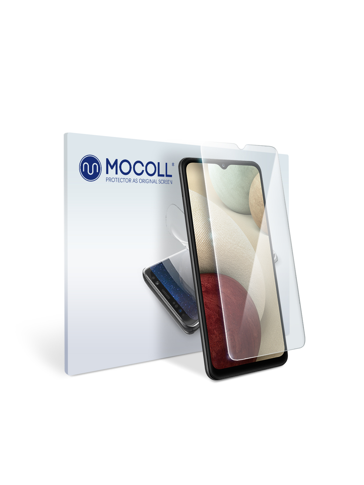 

Пленка защитная MOCOLL для дисплея Samsung Galaxy A12 Прозрачная глянцевая