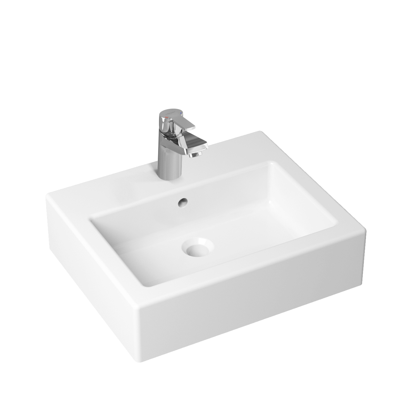 фото Комплект 2 в 1 lavinia boho bathroom sink 21510283, накладная раковина 50.5 см