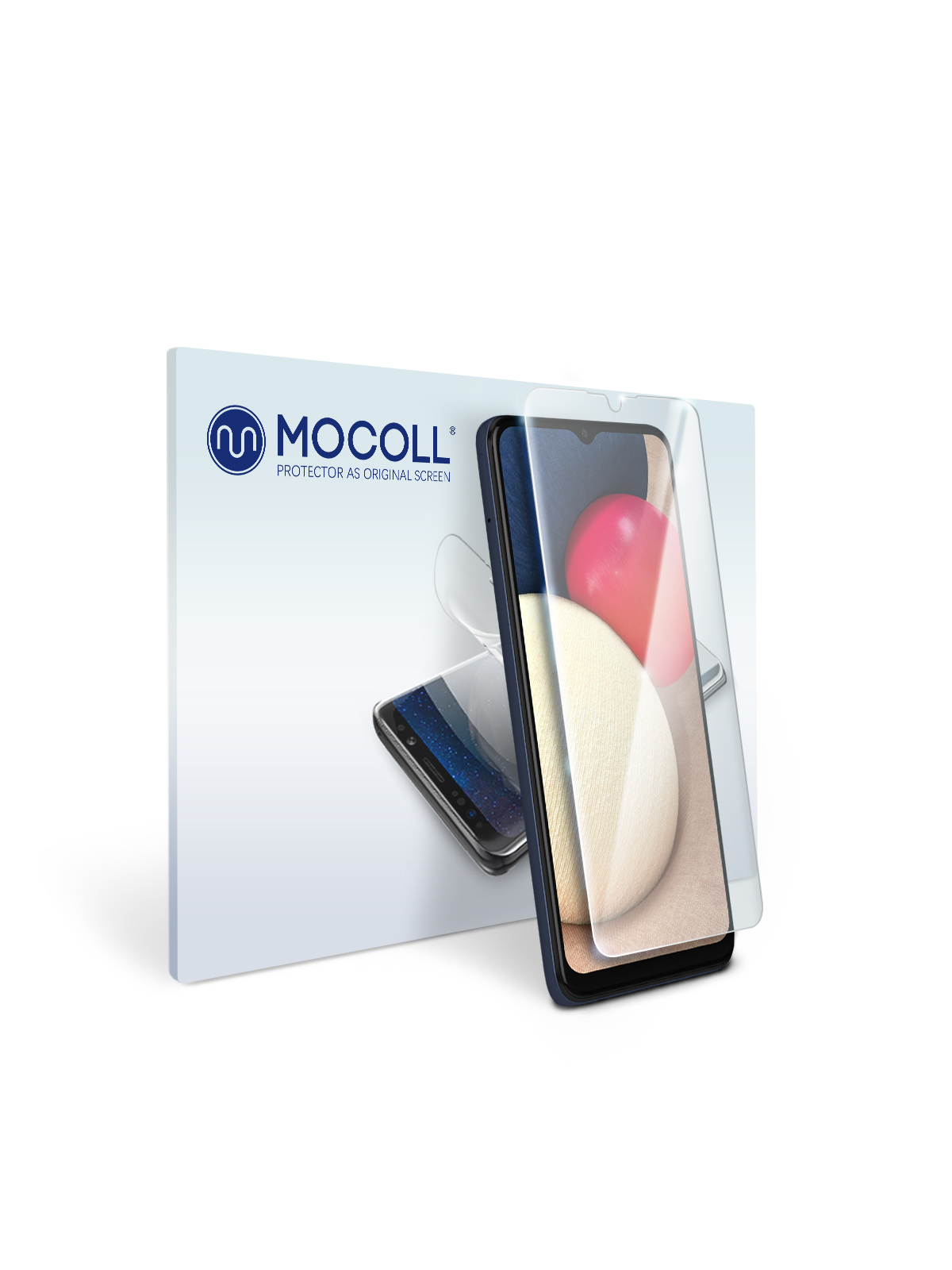 

Пленка защитная MOCOLL для дисплея Samsung Galaxy A02S Прозрачная глянцевая