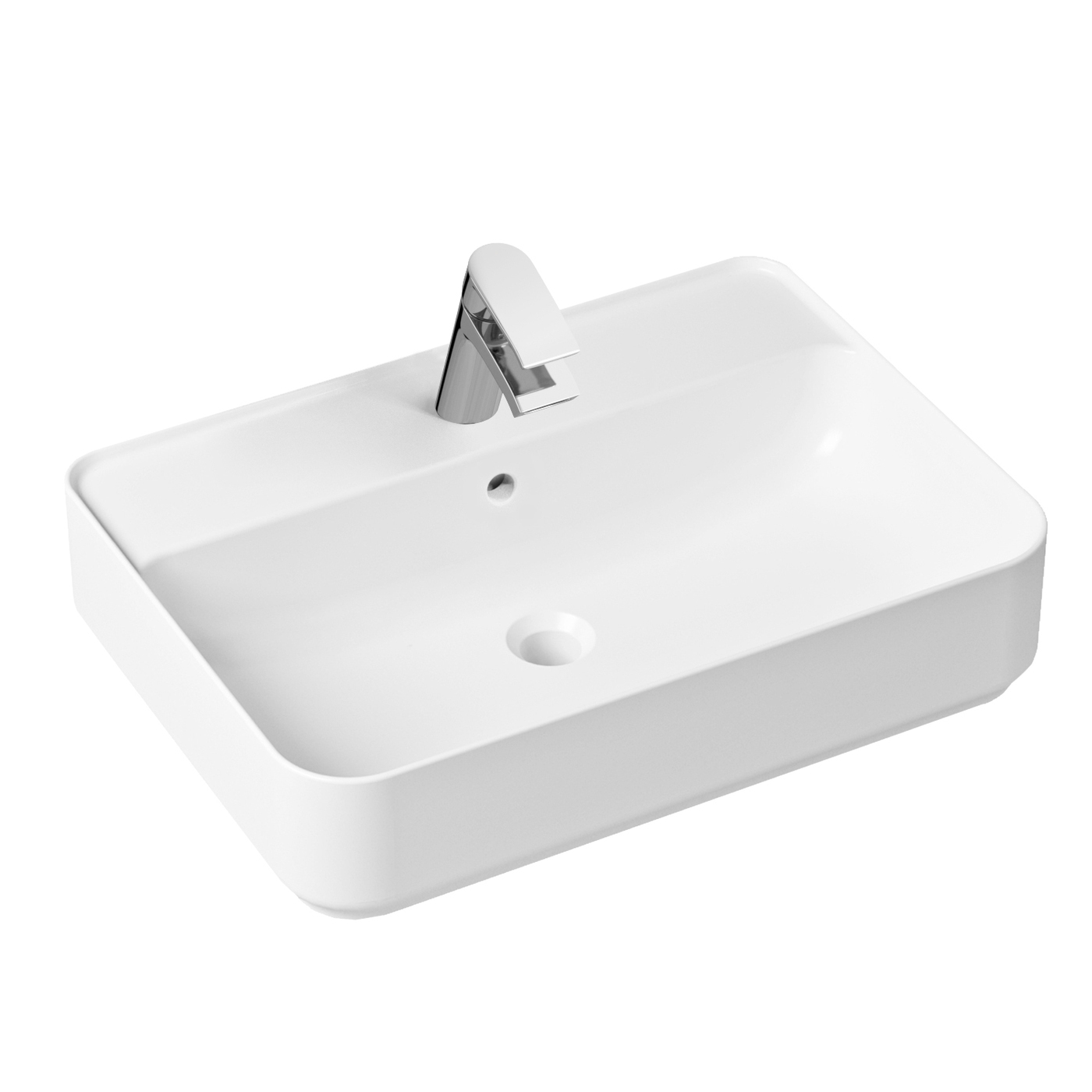 фото Комплект 2 в 1 lavinia boho bathroom sink slim 21510295, накладная раковина 60 см