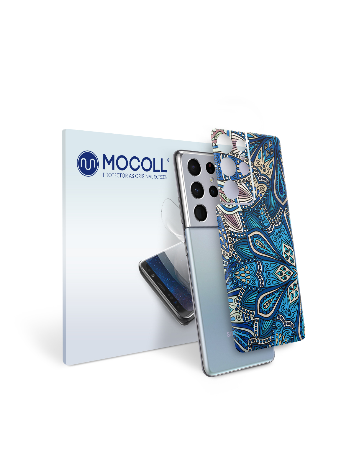 

Пленка защитная MOCOLL для задней панели Samsung Galaxy S21 Ultra Богемный узор Флораль