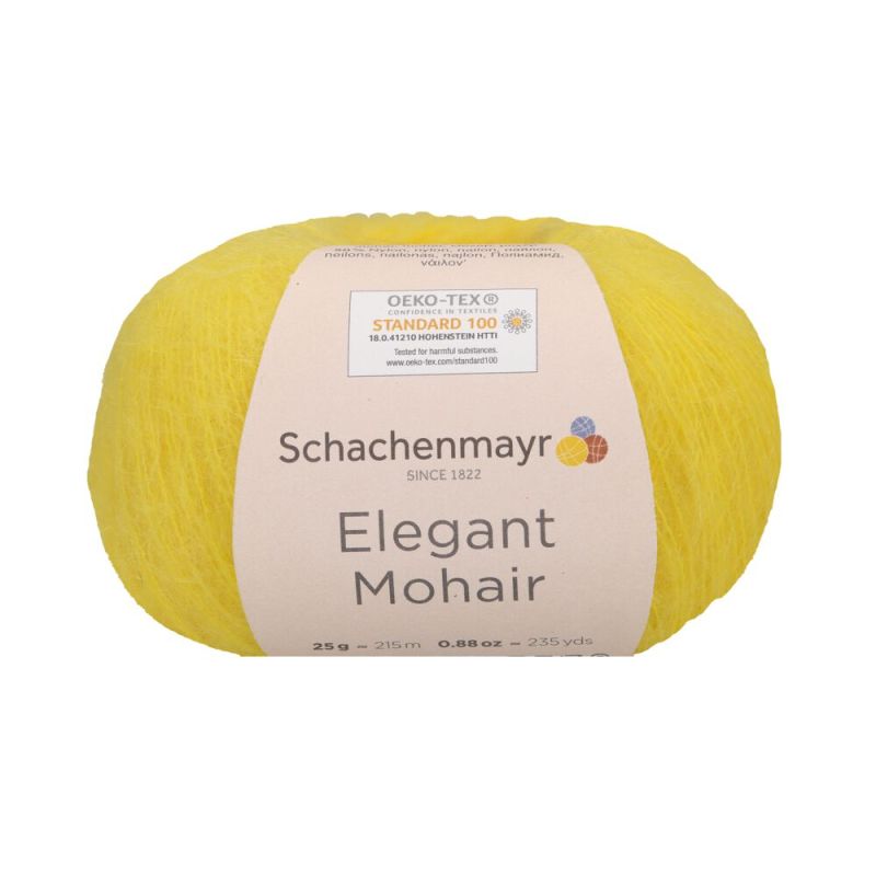 

Пряжа Schachenmayr Elegant Mohair 9807003 00023, quitte айва, Желтый, 00023, quitte (айва), желтый)