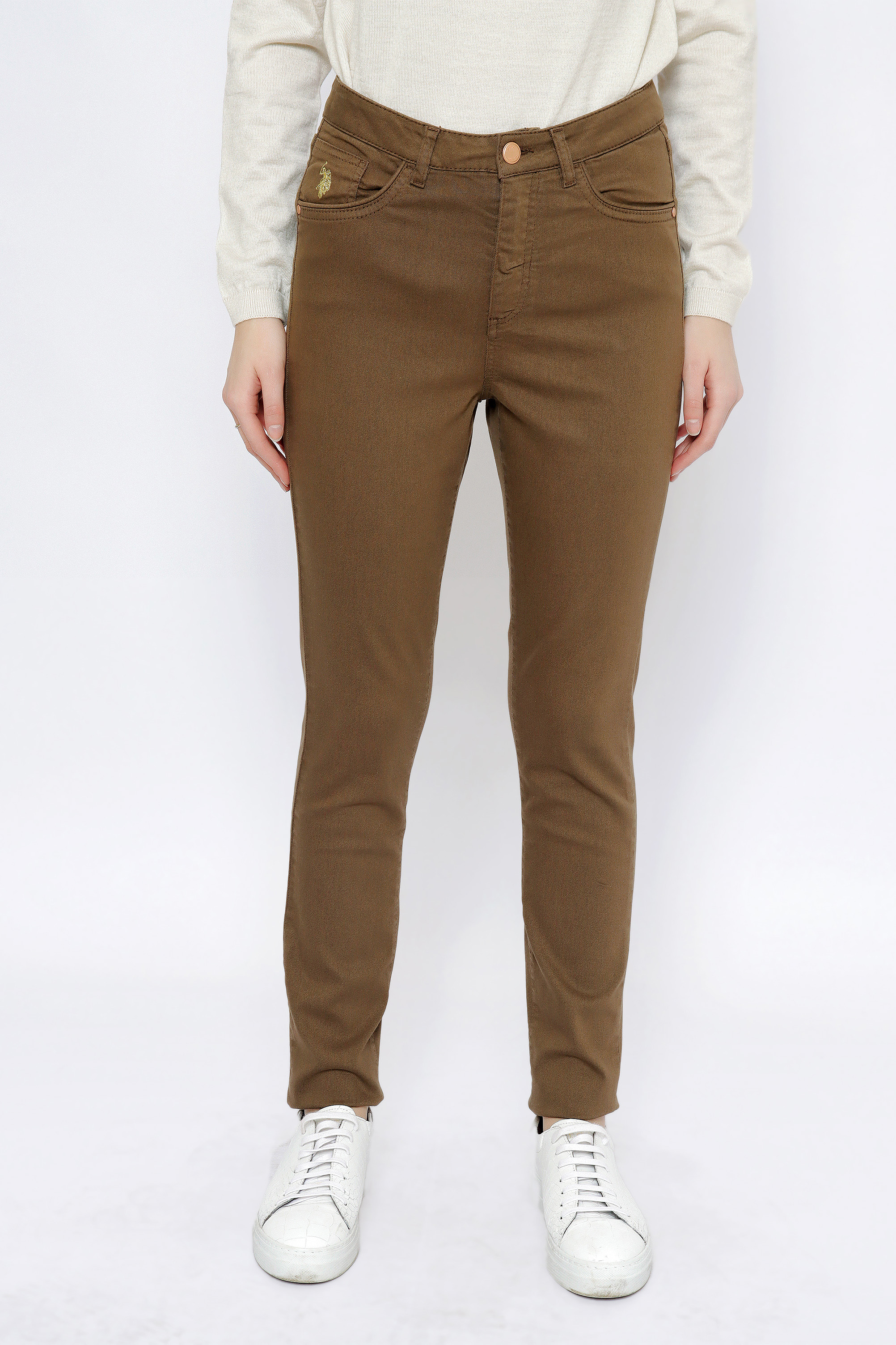 

Брюки женские U.S. POLO Assn. G082GL0780GLEN хаки 40, G082GL0780GLEN