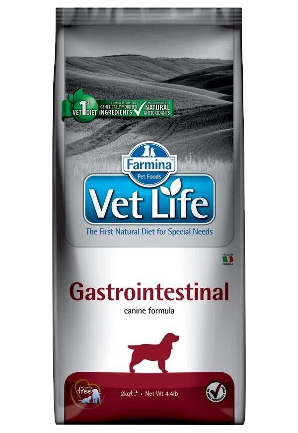 фото Сухой корм для собак farmina vet life gastro-intestinal при нарушениях работы жкт 2 кг