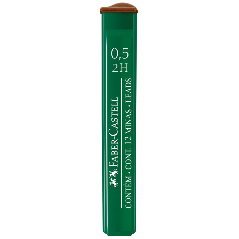 

Грифели для механических карандашей Faber-Castell "Polymer", 12шт., 0,5мм, 2H, 521512