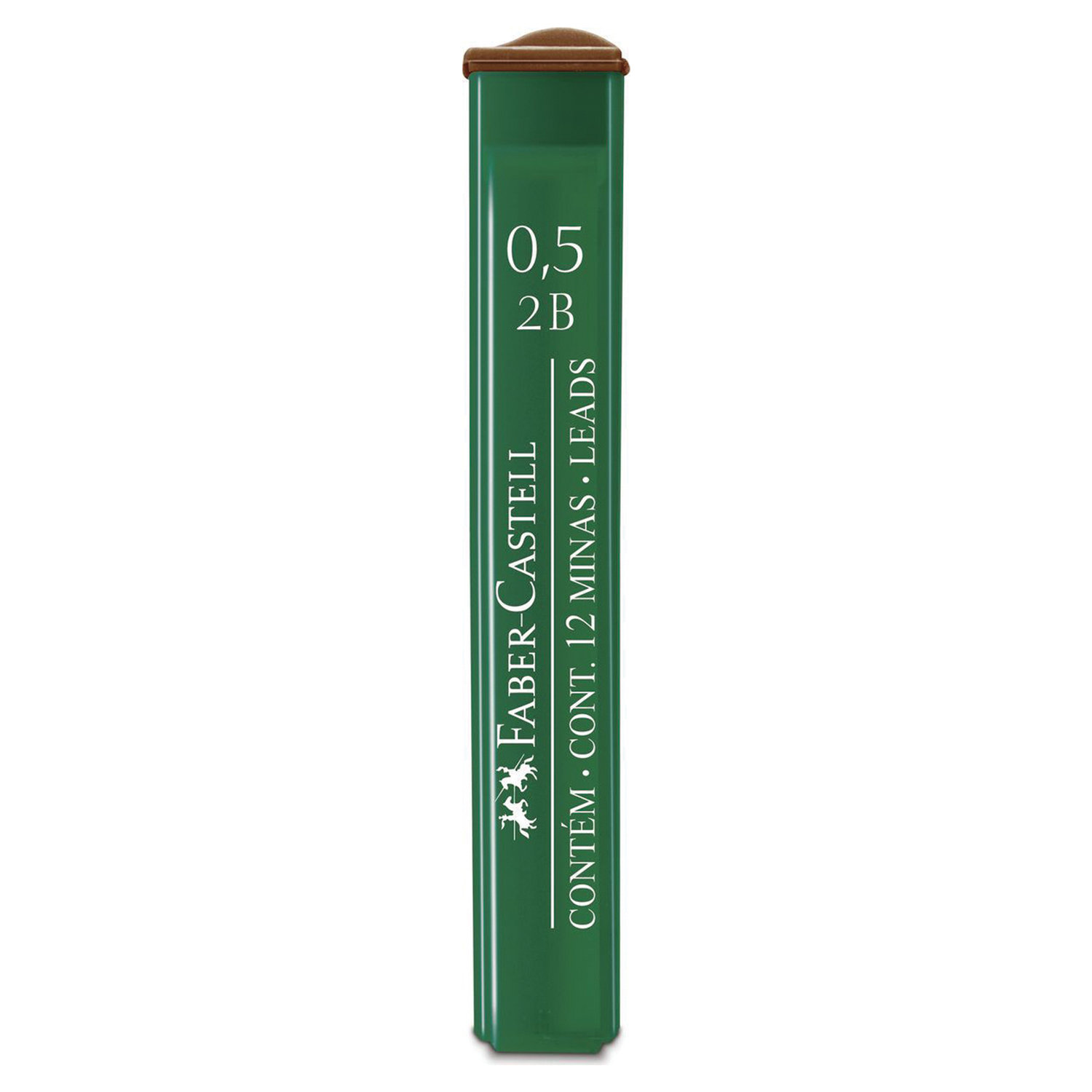 

Грифели запасные FABER-CASTELL, 12 шт, 2B, 0,5 мм 521502, Серый