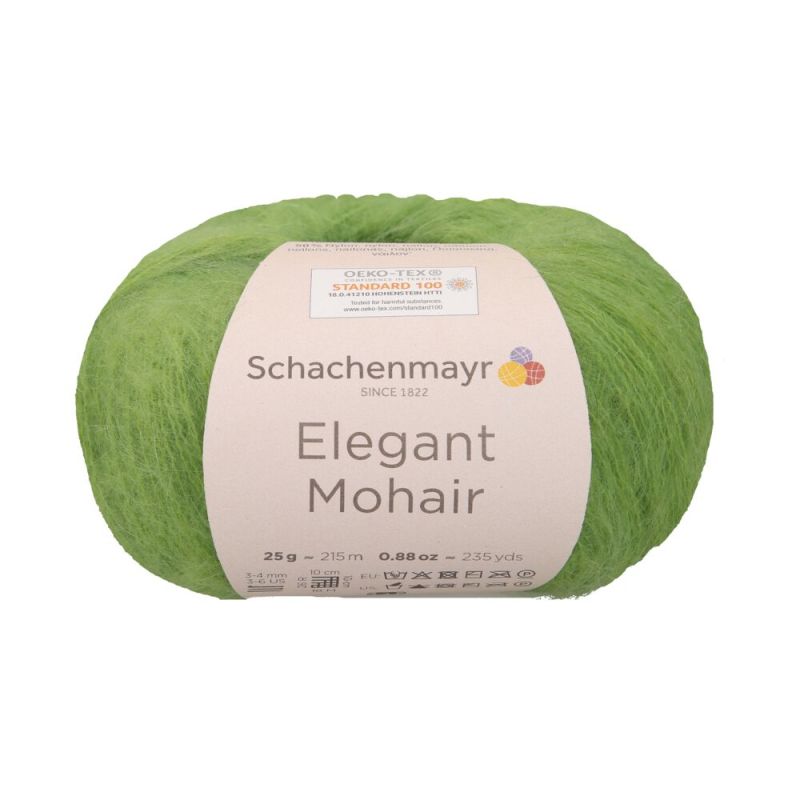 

Пряжа Schachenmayr Elegant Mohair 9807003 00072, apfel яблоко, Зеленый, 00072, apfel (яблоко), зеленый)