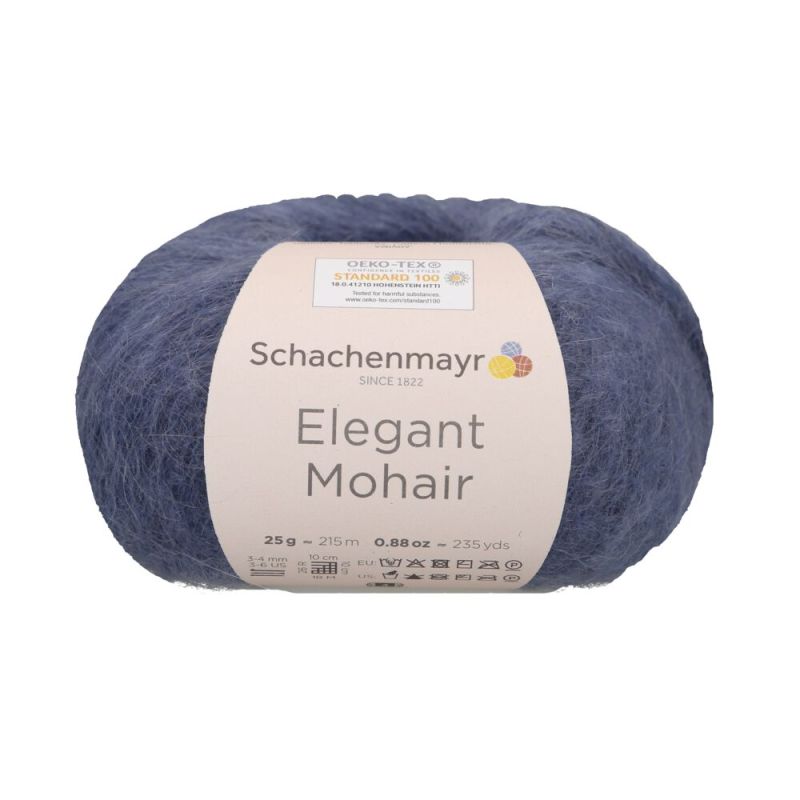 

Пряжа Schachenmayr Elegant Mohair 9807003 00051, rauchblau дымчато-синий, 00051, rauchblau (дымчато-синий), синий)