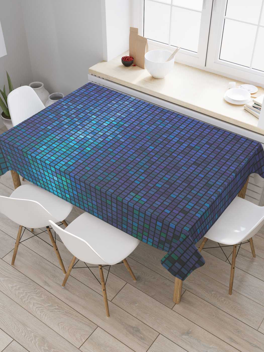 

Скатерть прямоугольная JoyArty "Градиентовая пикселизация" из сатена, 120x145 см, Градиентовая пикселизация