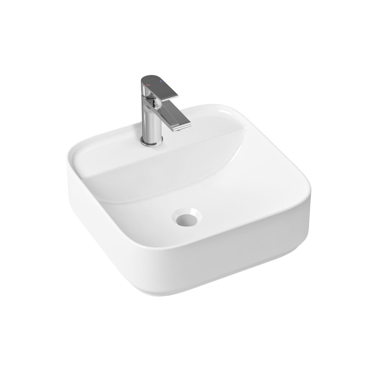 фото Комплект 2 в 1 lavinia boho bathroom sink slim 21510337, накладная раковина 42 см