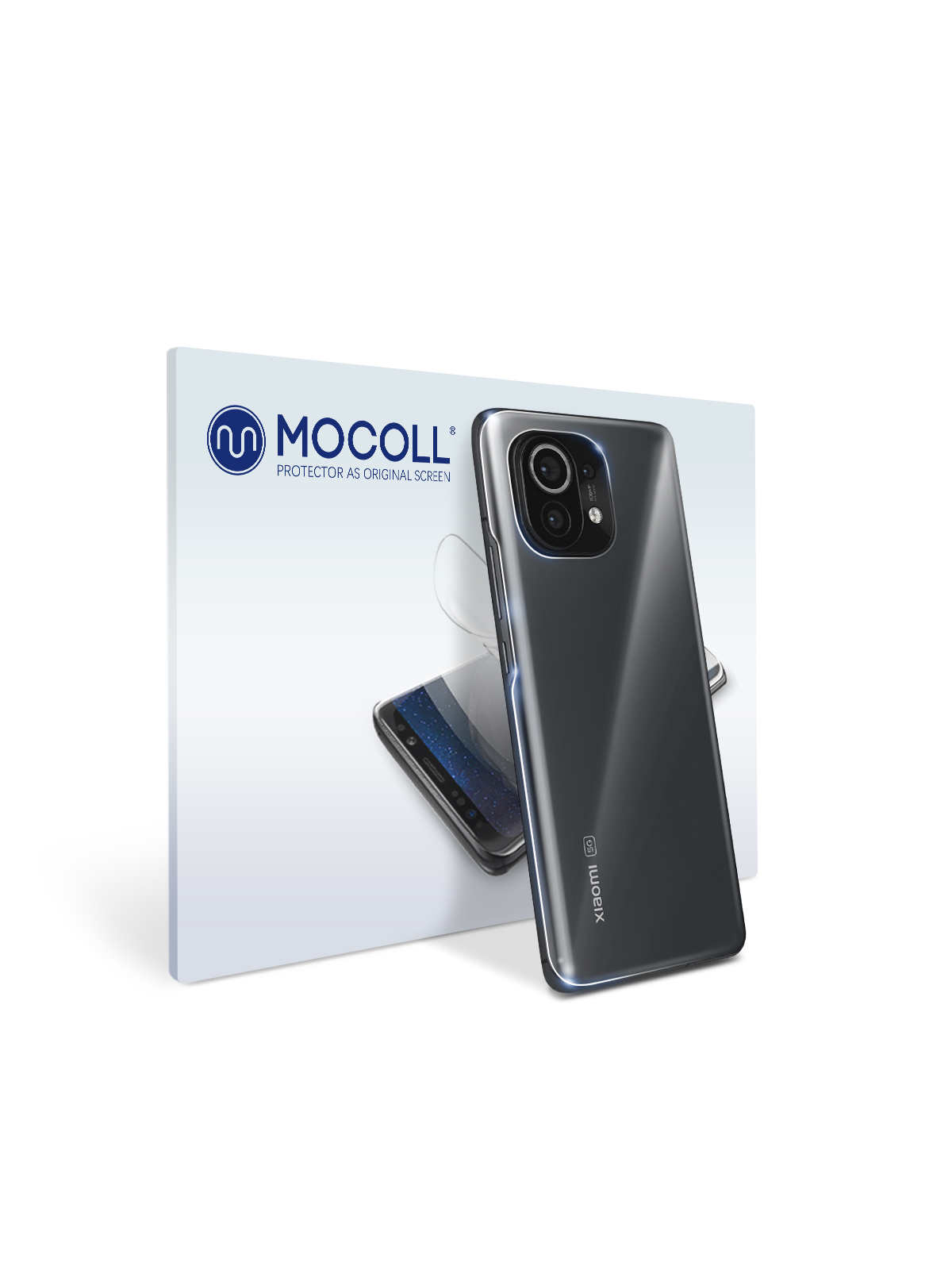 

Пленка защитная MOCOLL для задней панели Xiaomi Mi 11 Прозрачная глянцевая