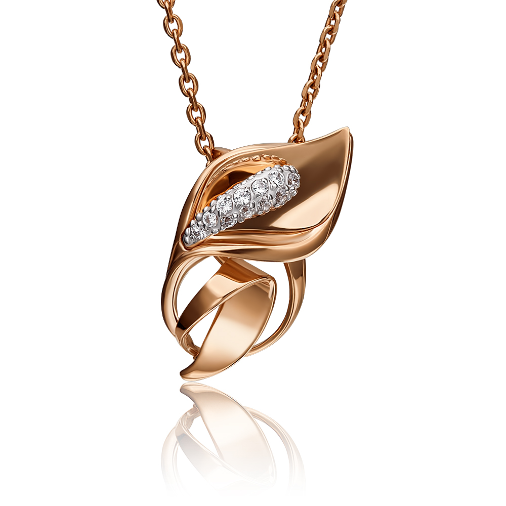 

Бегунок из красного золота PLATINA jewelry 03-2936-00-401-1110-23, фианит, 03-2936-00-401-1110-23