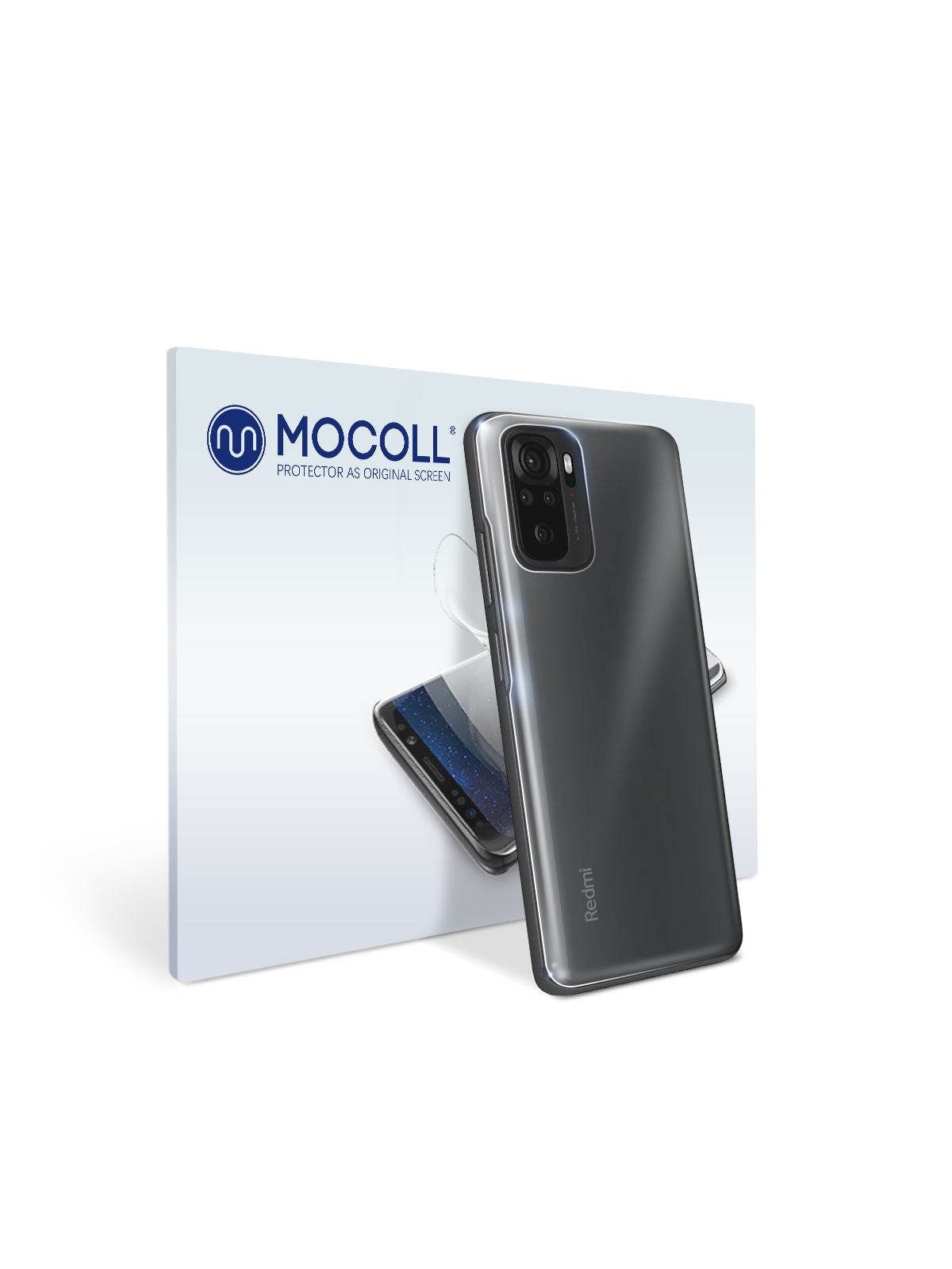 

Пленка защитная MOCOLL для задней панели Xiaomi Redmi Note 10 Pro Прозрачная глянцевая