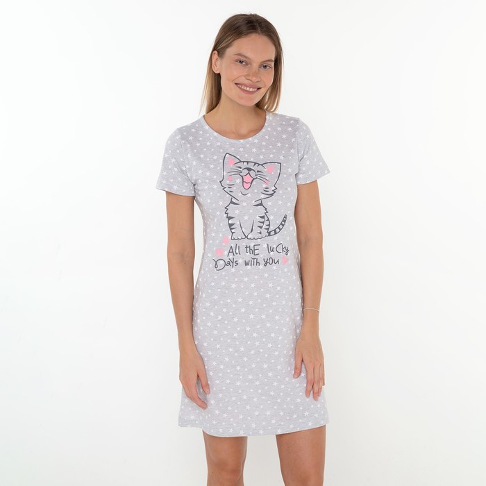 Ночная сорочка для беременных женская Дарья Р00002338 серая 48