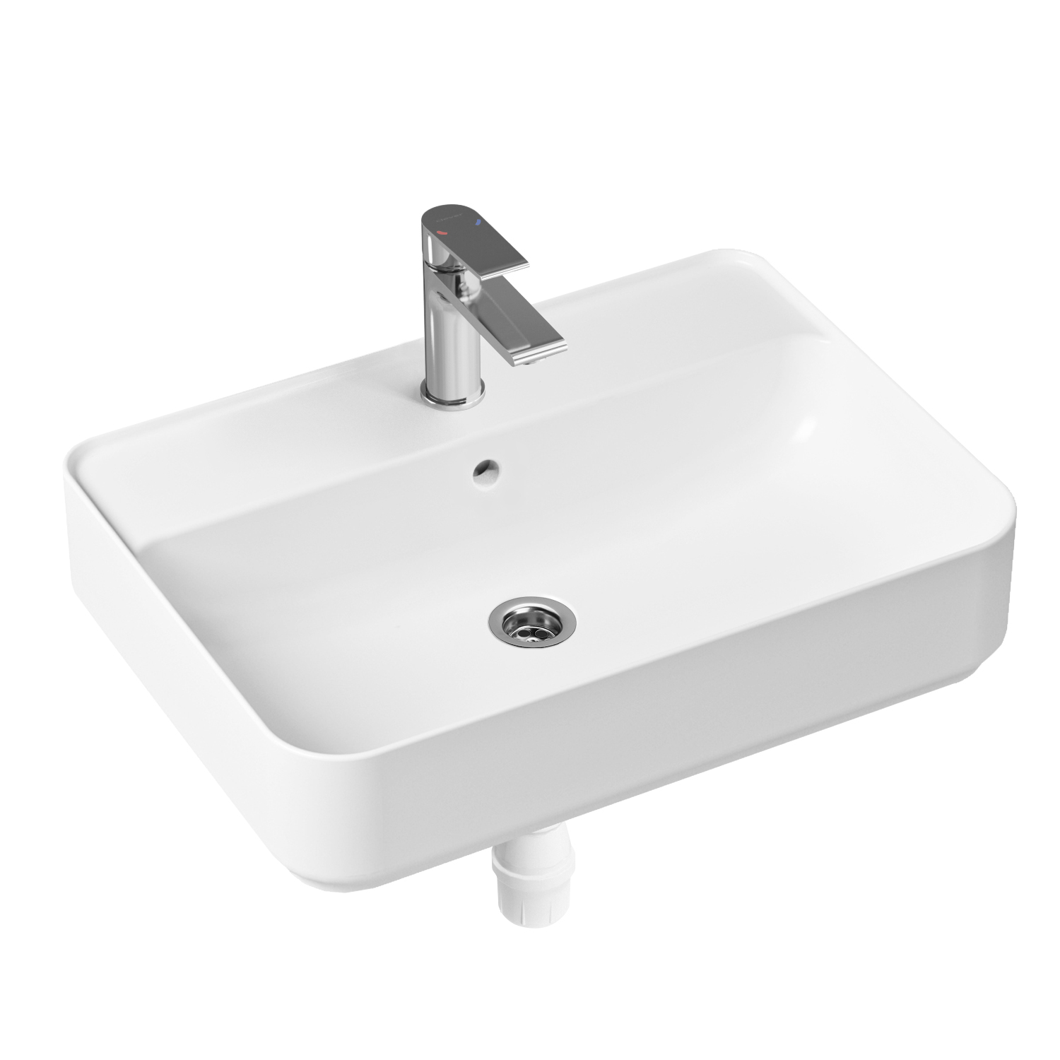 

Комплект 3 в 1 Lavinia Boho Bathroom Sink Slim 21510342, накладная раковина 60 см