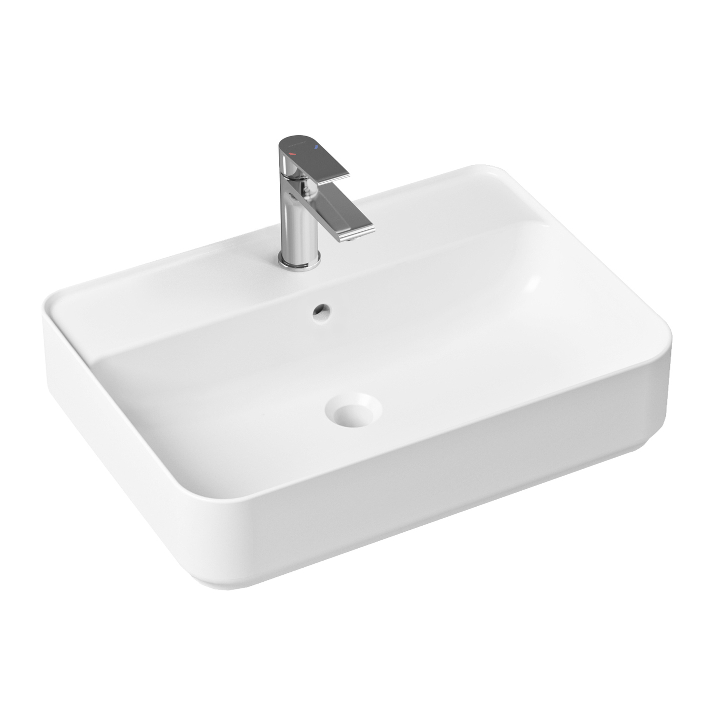 фото Комплект 2 в 1 lavinia boho bathroom sink slim 21510343, накладная раковина 60 см