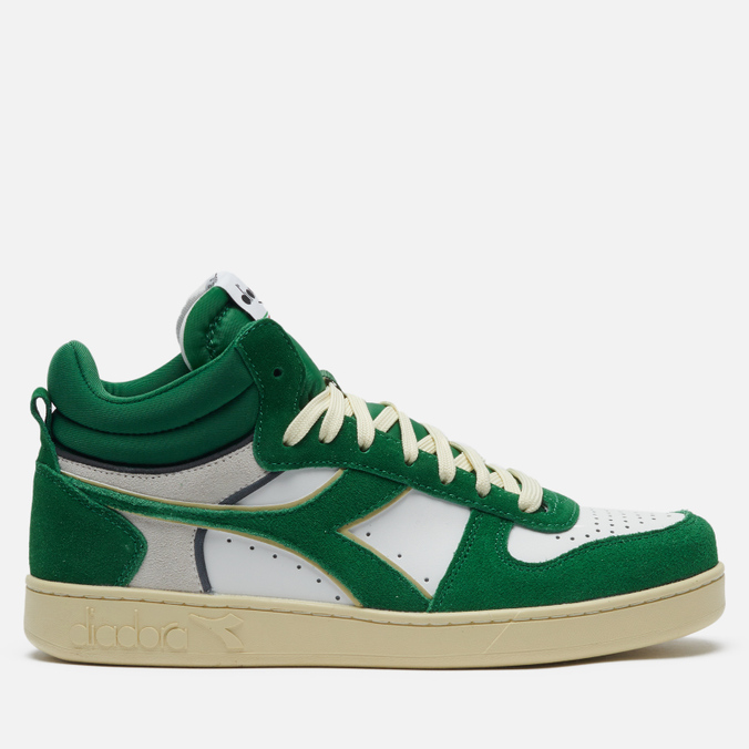 фото Кроссовки мужские diadora magic basket demi cut suede зеленые 42.5 eu