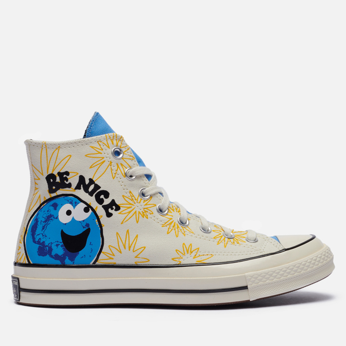 фото Кеды мужские converse chuck 70 sunny floral high белые 43 eu