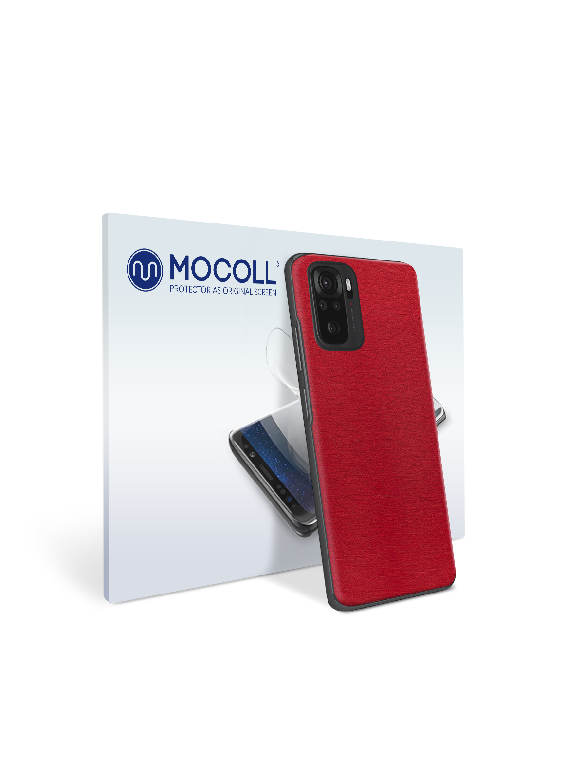 

Пленка защитная MOCOLL для задней панели Xiaomi Redmi Note 9T Металлик Красный