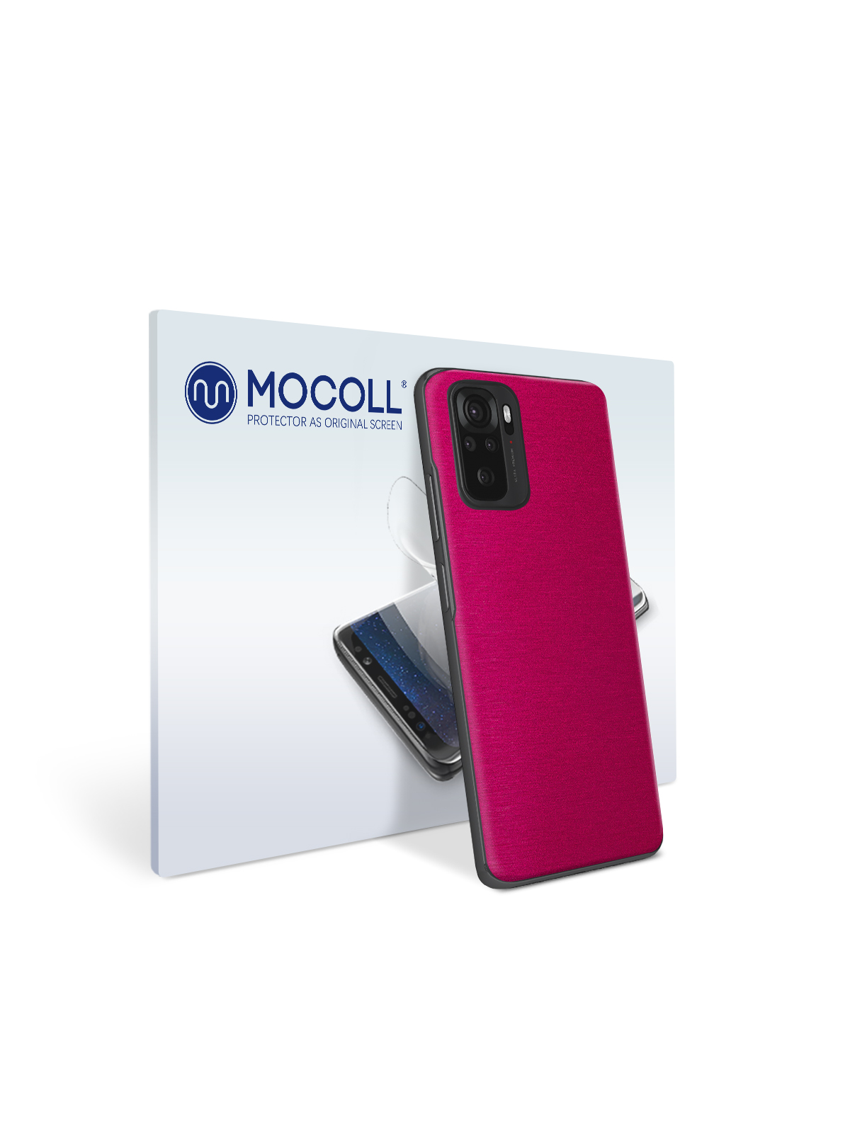 

Пленка защитная MOCOLL для задней панели Xiaomi Redmi Note 10 Металлик Розовый