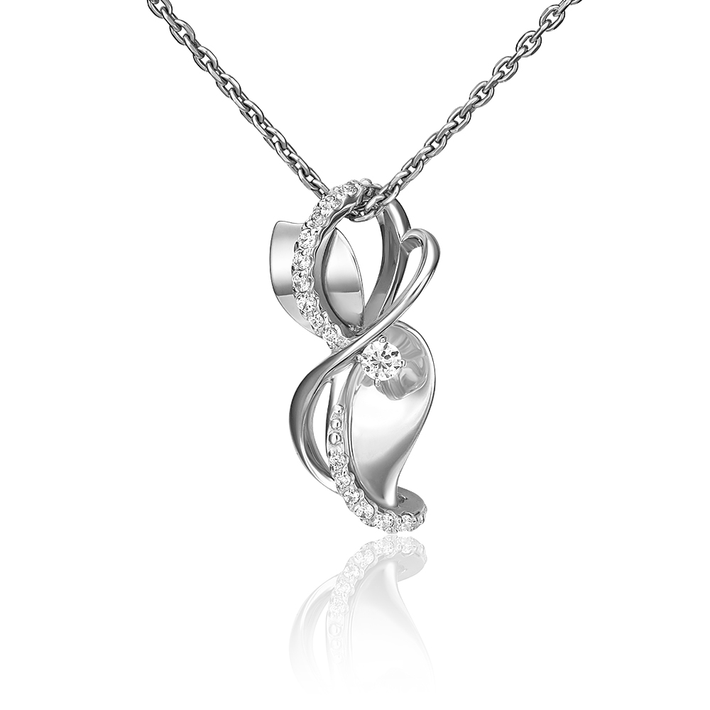 

Бегунок из белого золота PLATINA jewelry 03-2961-00-401-1120-24, фианит, 03-2961-00-401-1120-24