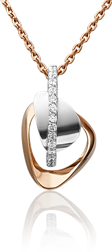 

Подвеска из белого золота/красного золота PLATINA jewelry 03-2971-00-401-1111-23, фианит, 03-2971-00-401-1111-23