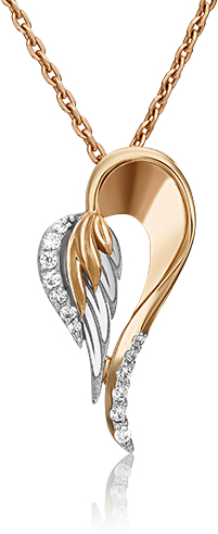 

Бегунок из белого золота/красного золота PLATINA jewelry 03-2986-00-401-1111-48, фианит, 03-2986-00-401-1111-48