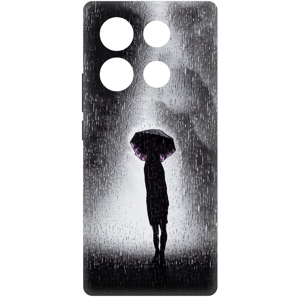 

Чехол-накладка Krutoff Soft Case Ночная крипота для INFINIX Note 40 черный