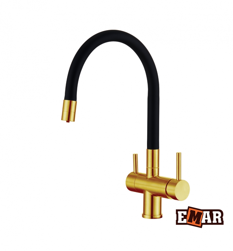 фото Смеситель emar ec-3015 pvd golden